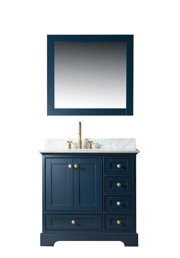 Homedee 36inch Handmade Modern High-Grade Blue Bathroom Vanities