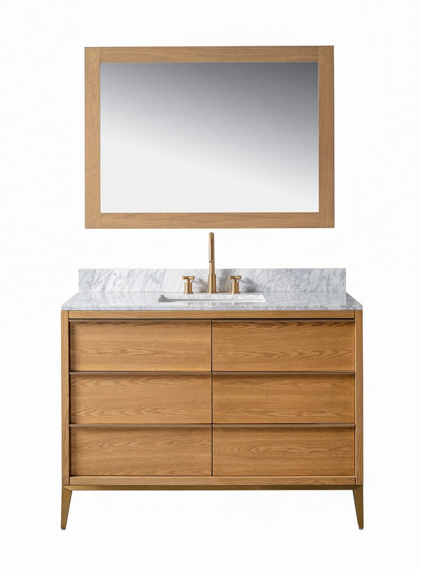 Homedee European style mirror simple modular modern bathroom vanity cabinet