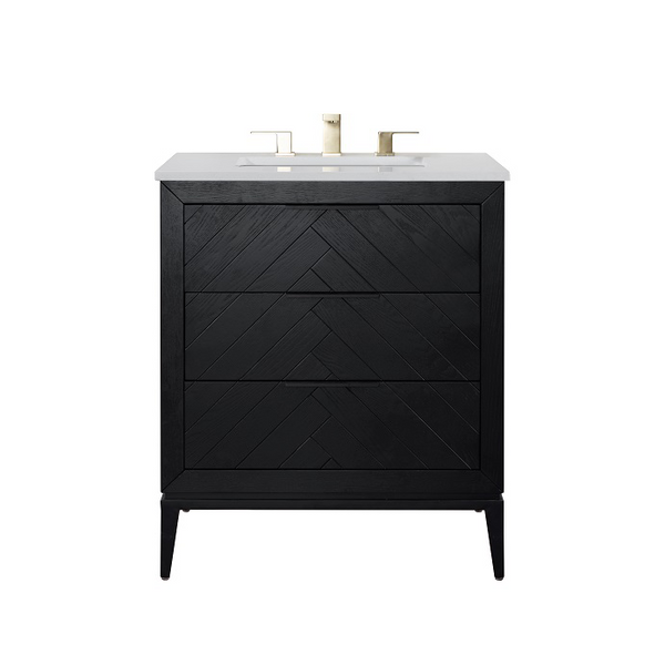 Homedee Vietnam Modern Wooden French Cream Style Vanities Floor Flounted Bathroom Cabinet for Hotels Simple Vanity Combos
