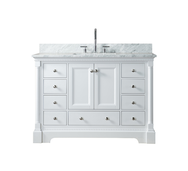 Homedee 48inch white classic high-end bathroom cabinet