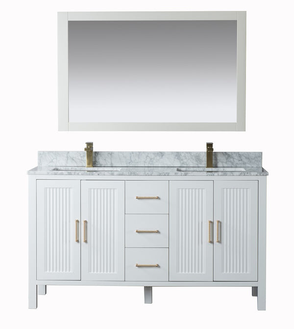 Homedee Modern contracted solid wood floor mounted bathroom cabinets with sinks vanity