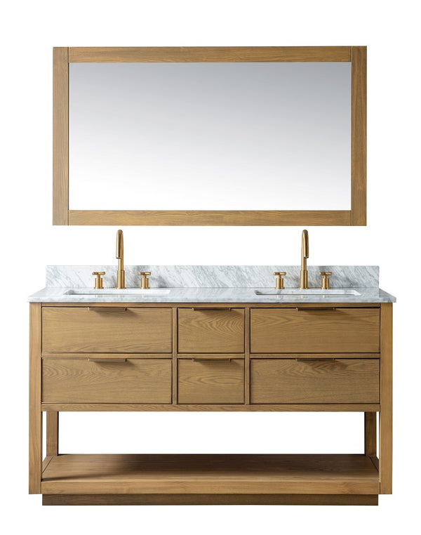Homedee modern floor standing solid wood bathroom vanity