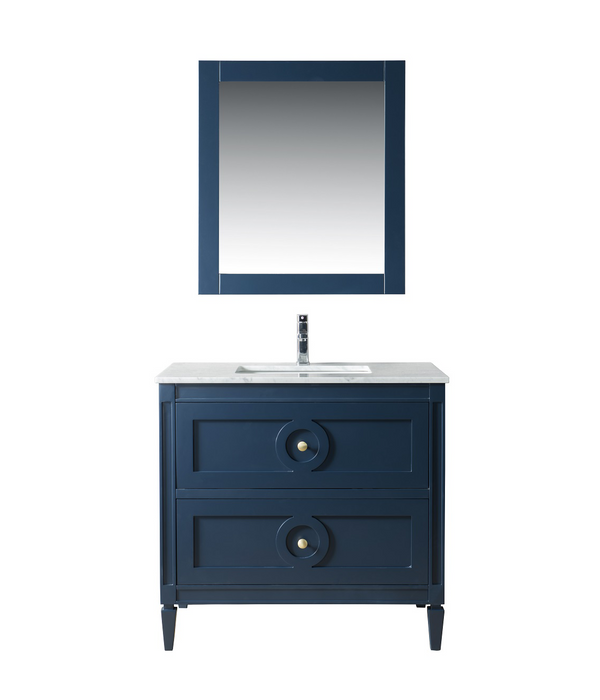Homedee 30 Inch White Modern Shaker Single Sink Solid Wood Bathroom Vanity