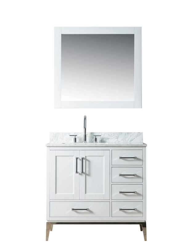 Homedee Modern American Style Solid Wood Bathroom Vanity Cabinets