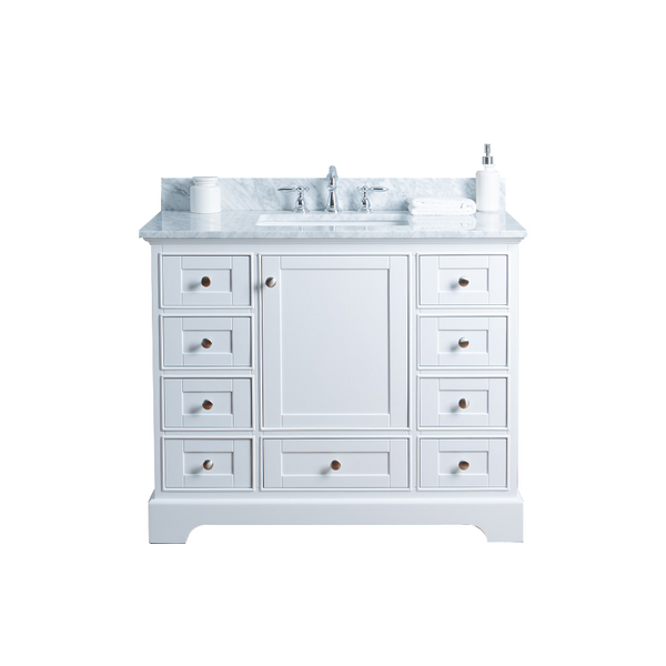 Homedee Modern Minimalist Solid Wood Bath Cabinets European Style Vanity for Hotels