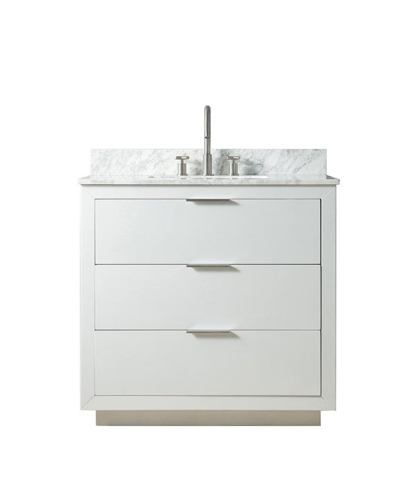 Homedee Handmade Modern Freestanding Single Sink Bathroom Vanities American Style White Vanity Cabinets for Hotels