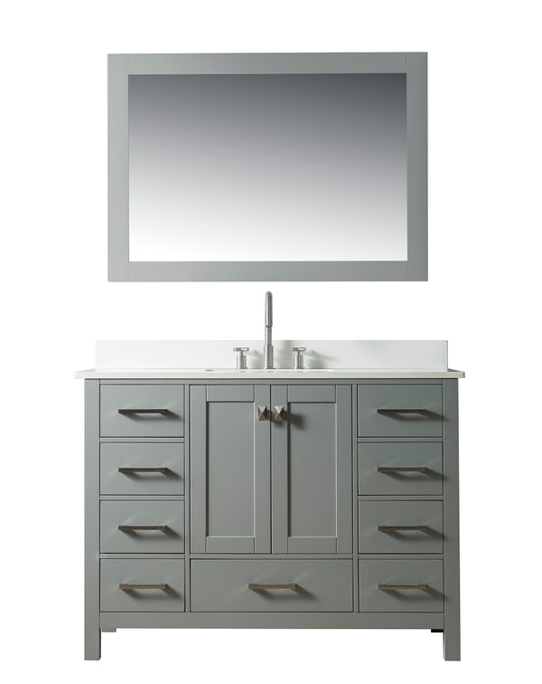 Homedee 48inch Slate Grey Best Selling Marble  Furniture Wooden Bathroom Cabinet