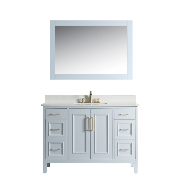 Homedee Blue and Elegant Bathroom Cabinet