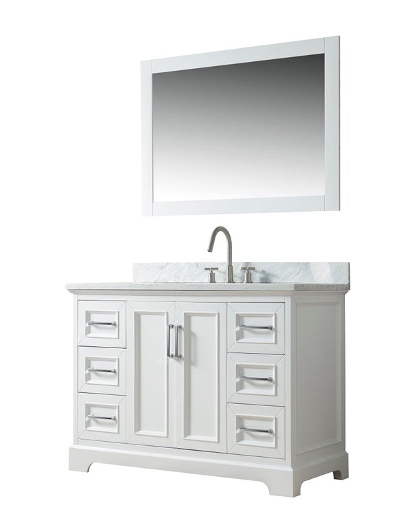 Homedee White Bathroom Vanity Cheap European Style Modern Bathroom Storage Cabinet Vanity Units