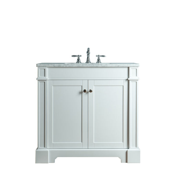 Homedee 36inch White Bathroom Vanity Cheap European Style Modern Bathroom Storage Cabinet Vanity Units