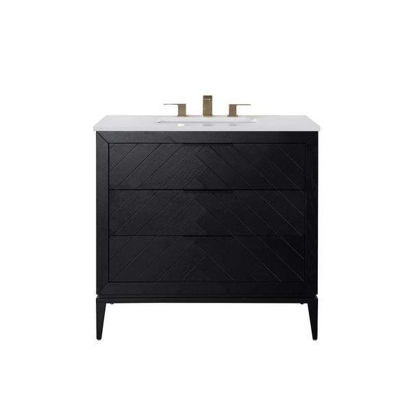 Homedee 36 Inch Solid Wood Bathroom Vanity Cabinet