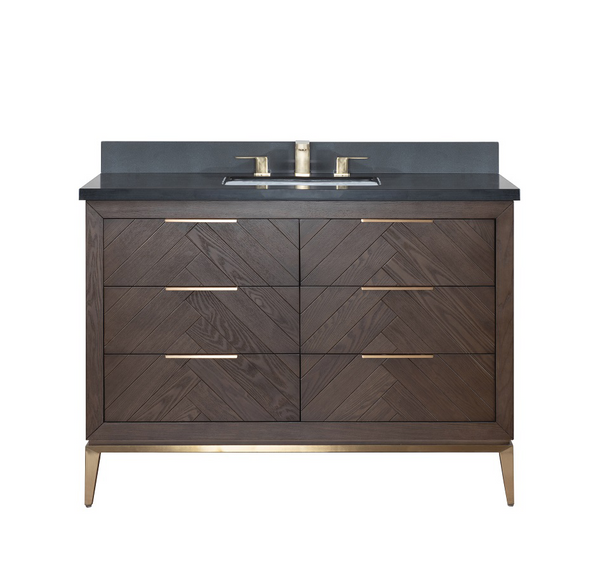 HomedeeFree Standing Solid Wood Single Bowl Bathroom Vanity Cabinet Furniture