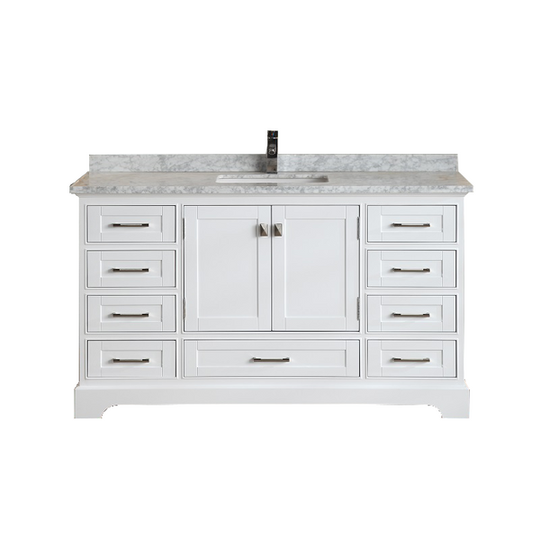 Homedee Modern American-Style Solid Wood Bathroom Cabinet Simple Vanity Combos for Hotels
