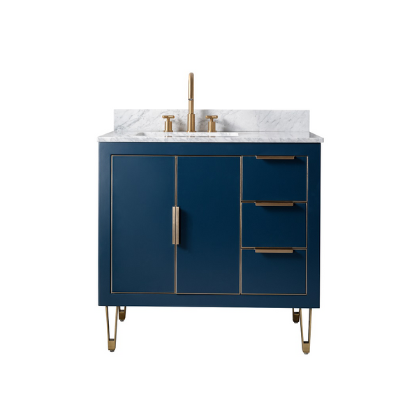 Homedee Modern Luxury for Bathroom Vanity Cabinet Wood Finish