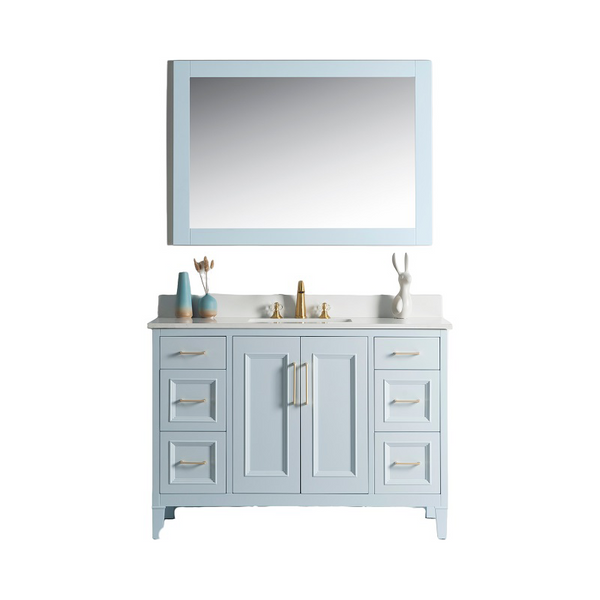 Homedee Blue and Elegant Bathroom Cabinet