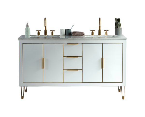 Homedee European Style Mirror Simple Modular Modern Bathroom Vanity Cabinet